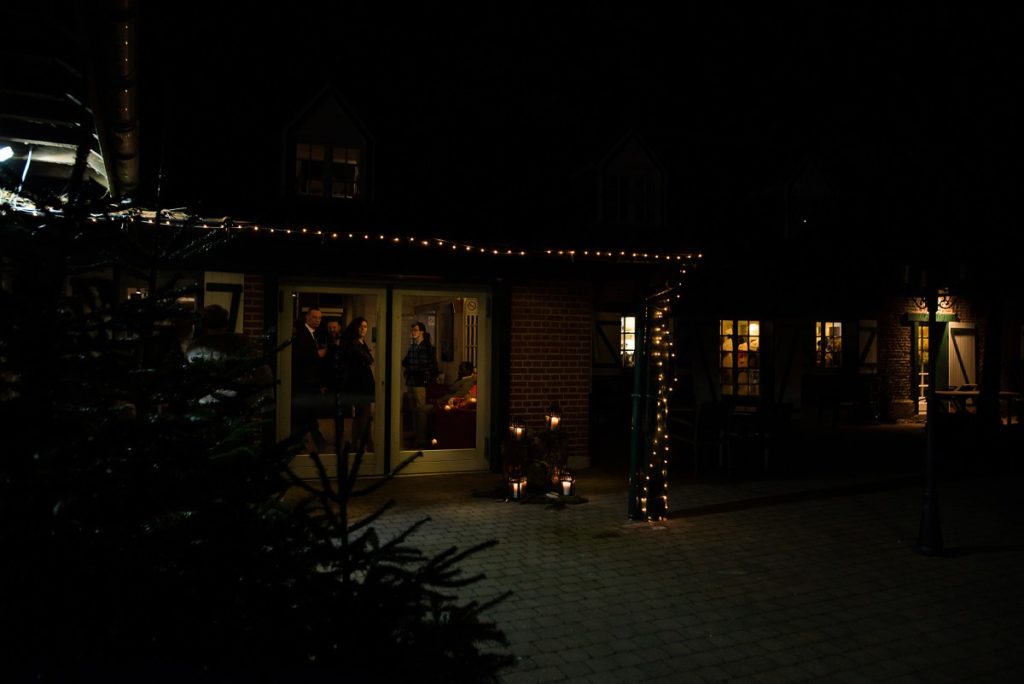 mariage en hiver au Hameau de la Becque