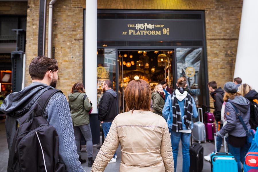 devanture du magasin Harry Potter à Londres